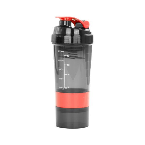 M90-03-3 Vaso Gym para batidos proteína "SHAKE", con 4 compartimentos.