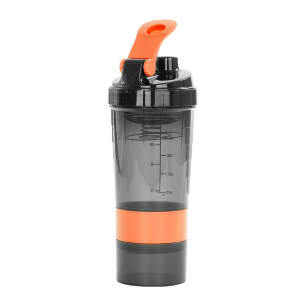 M90-04-1 Vaso Gym para batidos proteína "SHAKE", con 4 compartimentos.