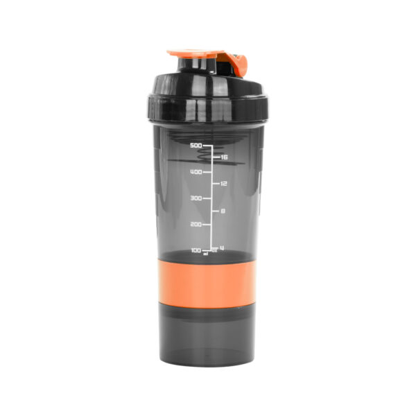 M90-04-4 Vaso Gym para batidos proteína "SHAKE", con 4 compartimentos.