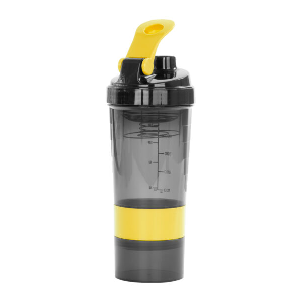 M90-05-1 Vaso Gym para batidos proteína "SHAKE", con 4 compartimentos.