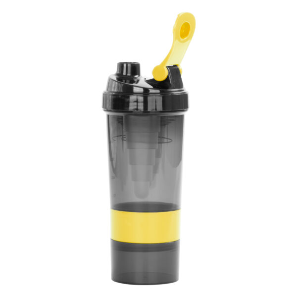 M90-05-2 Vaso Gym para batidos proteína "SHAKE", con 4 compartimentos.