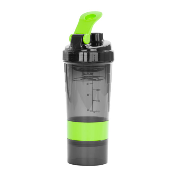 M90-06-1 Vaso Gym para batidos proteína "SHAKE", con 4 compartimentos.