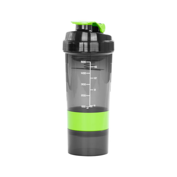 M90-06-4 Vaso Gym para batidos proteína "SHAKE", con 4 compartimentos.
