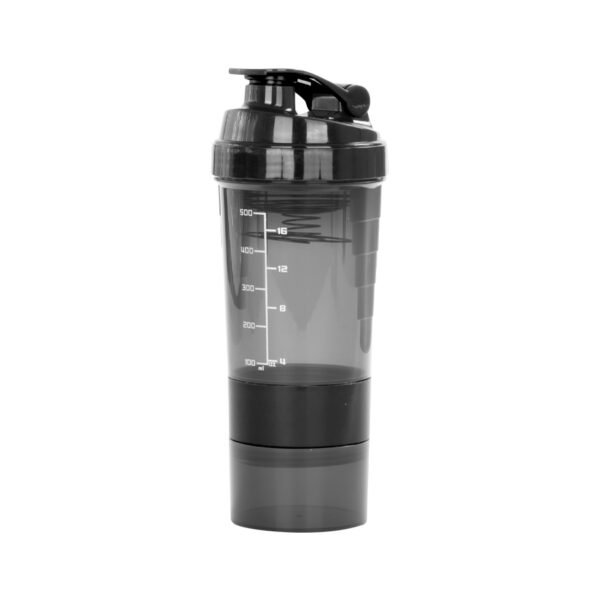 M90-08-3 Vaso Gym para batidos proteína "SHAKE", con 4 compartimentos.