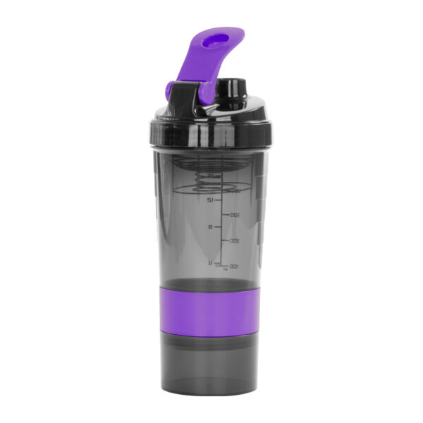 M90-25-1 Vaso Gym para batidos proteína "SHAKE", con 4 compartimentos.