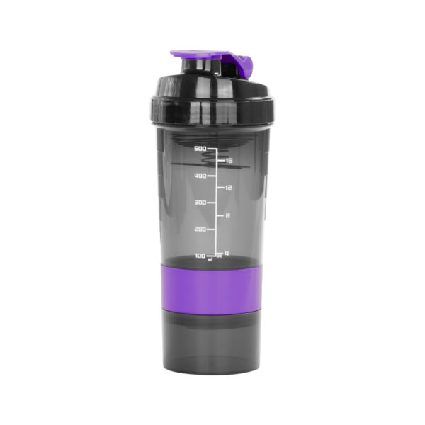 M90-25-4 Vaso Gym para batidos proteína "SHAKE", con 4 compartimentos.
