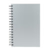 N59-1 Cuaderno matemáticas tapa dura plateada.