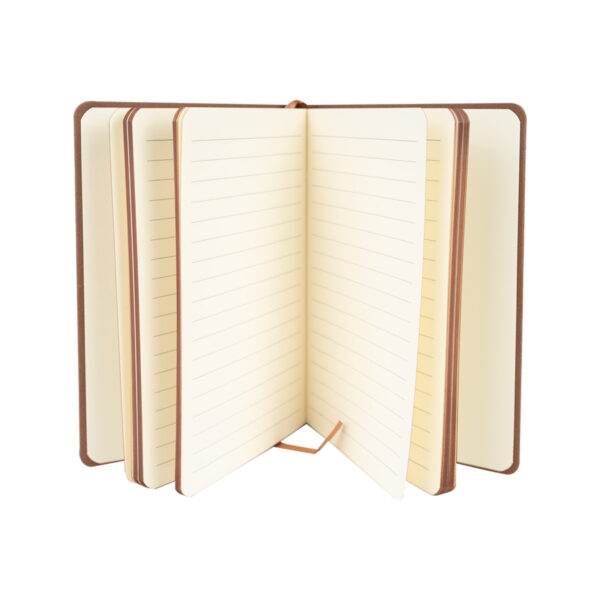 N87-44-3 Libreta encobrizada de PU eco-cuero