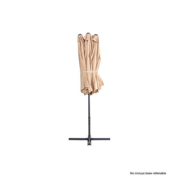 P11-13 Quitasol ovalado "Twins" 4.55x2.7M