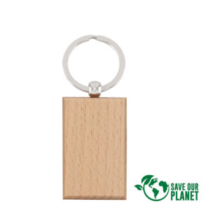 Rectamglar-SOP Llavero Rectangular de Madera