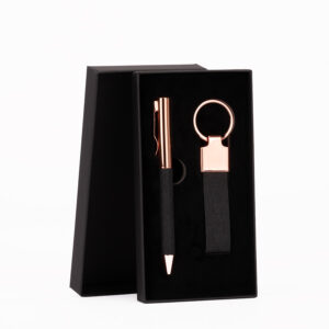 S45-Principal Set de Regalo "MINE" negro con detalles encobrizados.