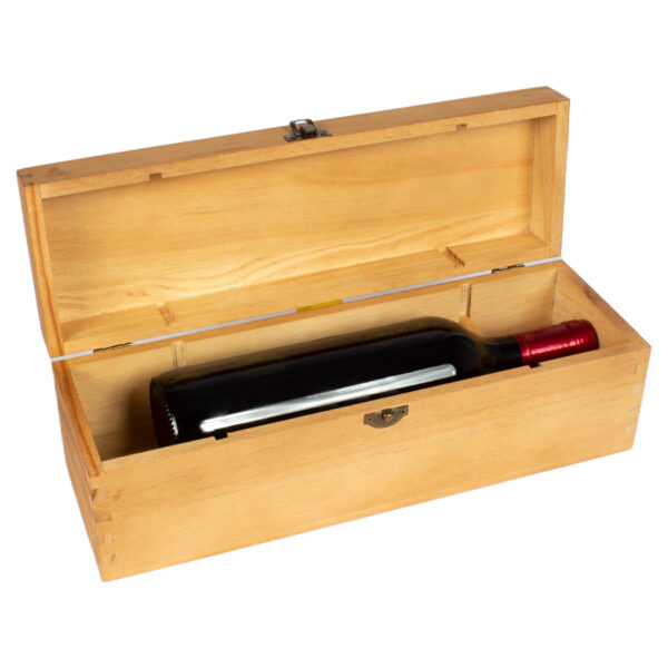 W18-08 Caja de Madera Natural para Vino