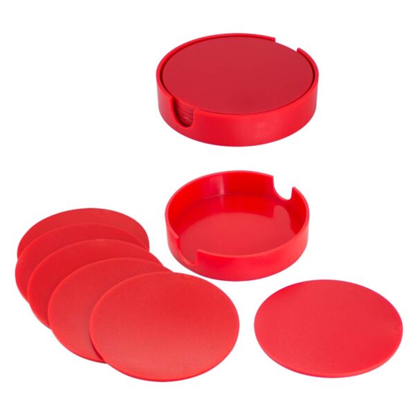 W7-E Set de Posavasos Plásticos Redondos