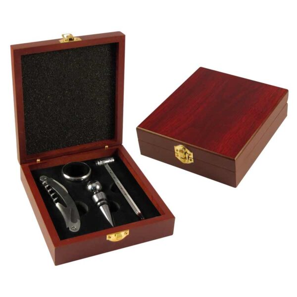 W9-B Set de Vino en Caja de Madera