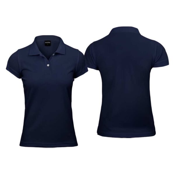 Z5-G Polera Poliéster Mujer con Cuello