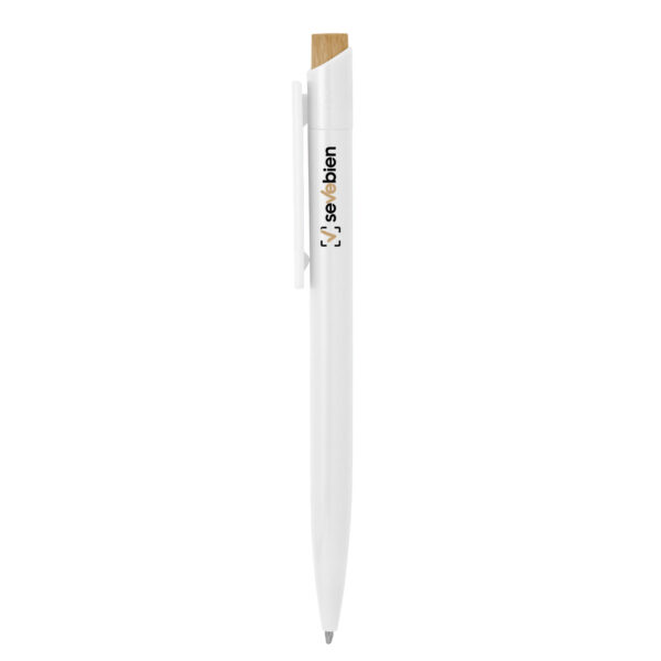 alt__promocional_publicitario_boligrafo_plastico_reciclado_BP330_blanco_2_logo Bolígrafo "OBLIK"
