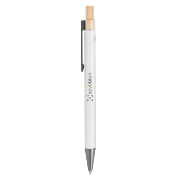 alt__promocional_publicitario_estuche_boligrafo_Aluminio-Reciclado-BP328_blanco_2_logo Bolígrafo "VUMY"