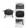 H46-2026-2 Brasero / Parrilla "Centauro" para Carbón o leña