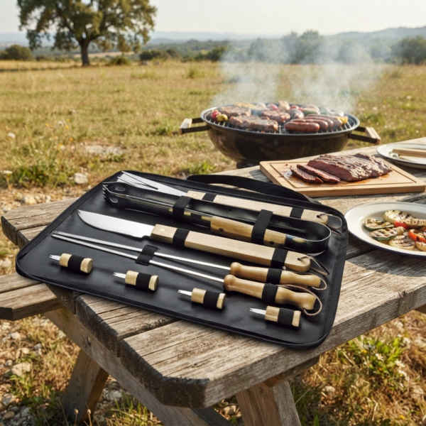 h17-2026 Set de BBQ con 10 Herramientas